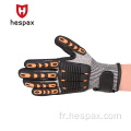 HESPAX Anti-Impact TPR Nitrile Palm Protect Gants